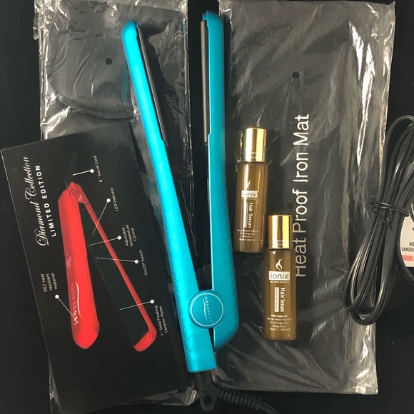 ISO Beauty Professional Accessories - ISO Beauty Diamond TURQUOISE flat iron set